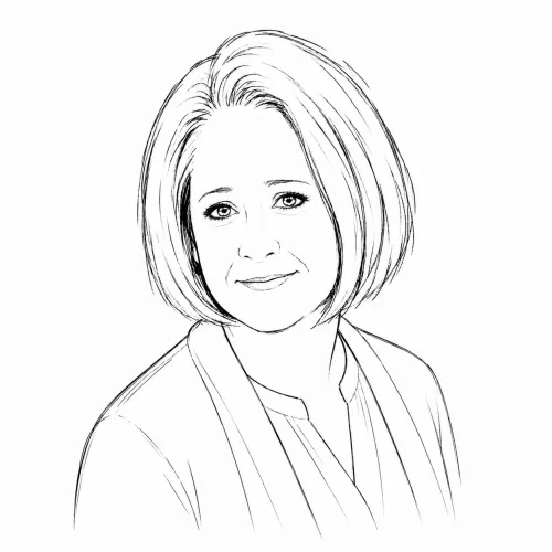 Sketch portrait of Dr. Sheila Cohen Furr, Ph.D.